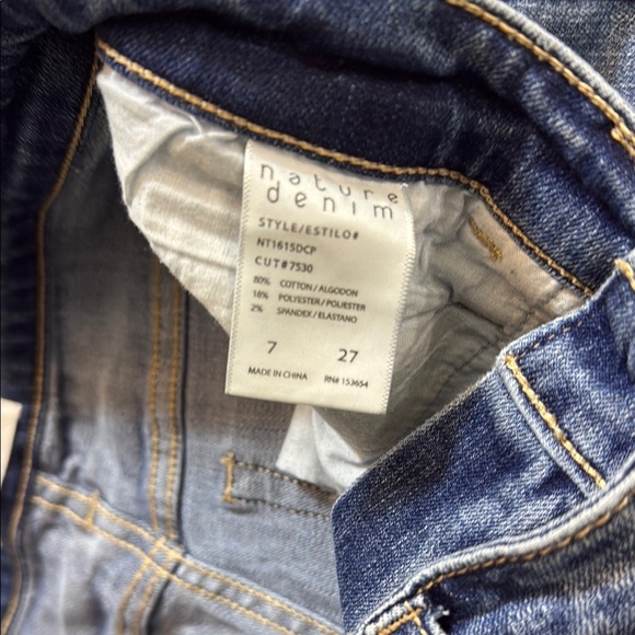 Blue Skinny Jeans with Distressed Details - Picture 2 of 8